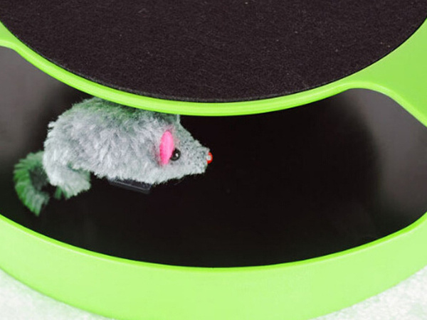 Zabawka dla kota kółko z myszką drapak