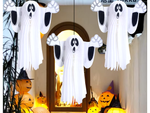 Duch zawieszka papierowa halloween duszek 3d składany z papieru dekoracja