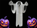 Duch zawieszka papierowa halloween duszek 3d składany z papieru dekoracja