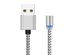 Kabel magnetyczny przwód do ładowania 3w1 micro typ-c usb lightning 1m