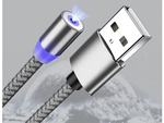 Kabel magnetyczny przwód do ładowania 3w1 micro typ-c usb lightning 1m