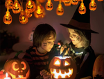 Lampki 10 led wiszące dynie halloween 200cm świecąca dekoracja ozdoba dynia