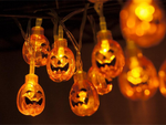 Lampki 10 led wiszące dynie halloween 200cm świecąca dekoracja ozdoba dynia