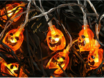 Lampki 10 led wiszące dynie halloween 200cm świecąca dekoracja ozdoba dynia