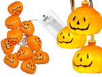 Lampki dynie 10 led wiszące halloween 200cm świecąca dekoracja ozdoba dynia