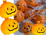 Lampki dynie 10 led wiszące halloween 200cm świecąca dekoracja ozdoba dynia