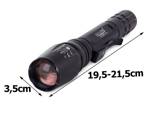 Latarka taktyczna bailong zoom led cree xm-l3-u3