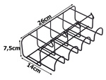 Metalowy uchwyt stojak na 4 parasolki z 4 haczykami organizer metalowy