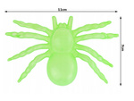 Pająk halloween 2 szt duże dekoracja straszne pająki 11cm fluorescencyjny