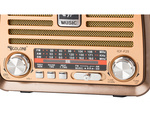 Radio przenośne kuchenne retro radio fm am bluetooth usb akumulator antena