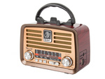 Radio przenośne kuchenne retro radio fm am bluetooth usb akumulator antena