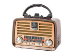 Radio przenośne kuchenne retro radio fm am bluetooth usb akumulator antena