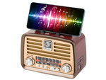 Radio przenośne kuchenne retro radio fm am bluetooth usb akumulator antena