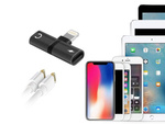 Rozdzielacz adapter lightning ipad iphone 2w1