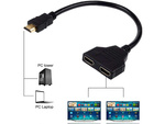 Rozdzielacz hdmi splitter rozgałęźnik 2 porty fhd