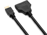 Rozdzielacz hdmi splitter rozgałęźnik 2 porty fhd