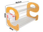Suszarka do naczyń stojąca ociekacz dwupoziomowa